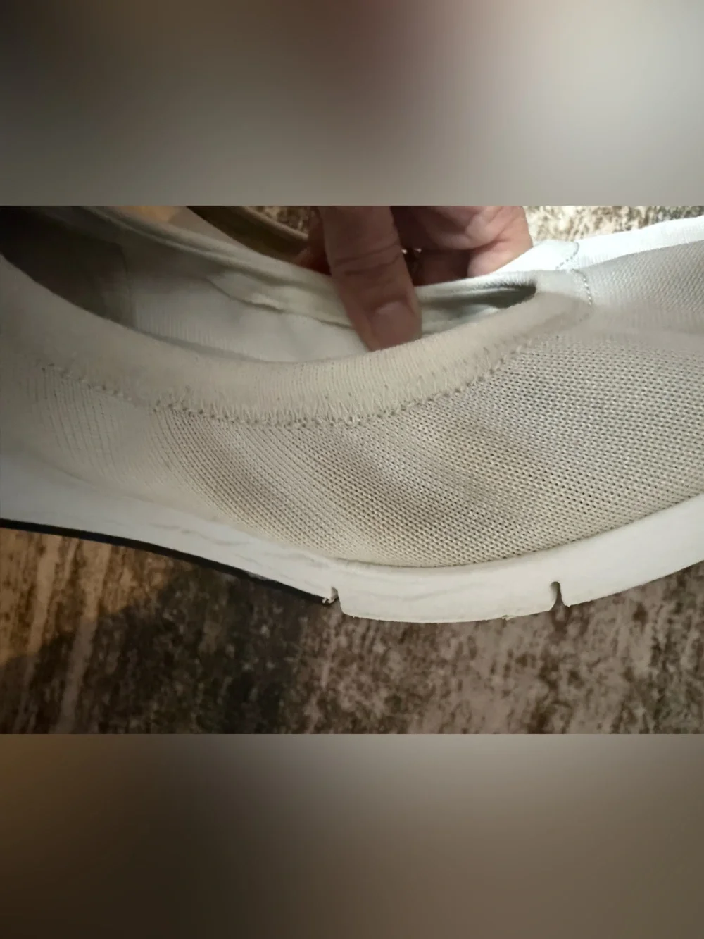 Michael Kors White Upton Ballet Slip-On Sneakers-logo at the heel (10-ladies) - Picture 10 of 12